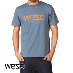 T-Shirts - Wesc Wesc T-Shirt - Blue Graphite