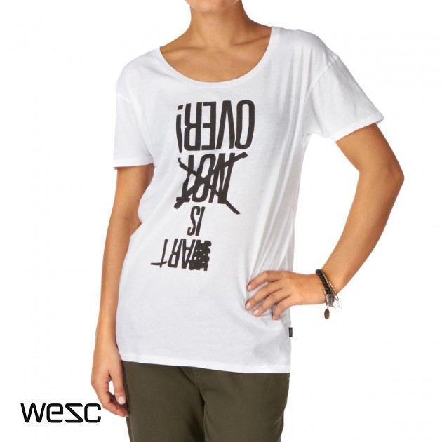 Womens Wesc Art Is Over T-Shirt - White