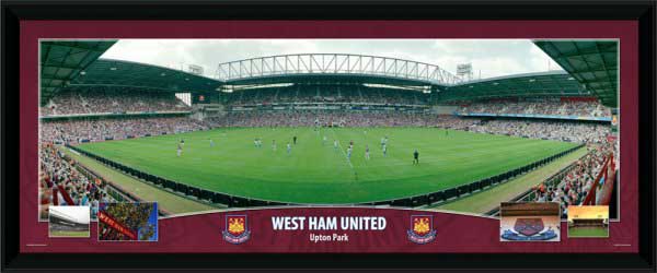 West Ham United and#8211; Upton Park - Framed Panoramic Stadium Presentation