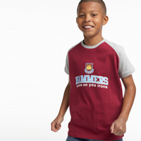 Ham United Contrast Raglan T-Shirt -