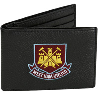west Ham United Embroidered Wallet - Black.