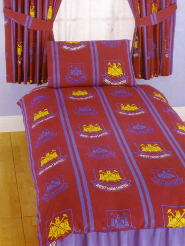 West Ham United West Ham FC Duvet Cover and Pillowcase - Bedding