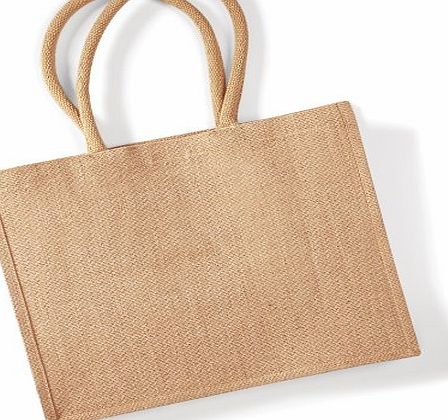 Westford Mill Classic Jute Shopper Bag (21 Litres) (One Size) (Natural)
