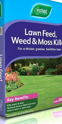 Westland 500m Lawn Feed Weed Moss Killer