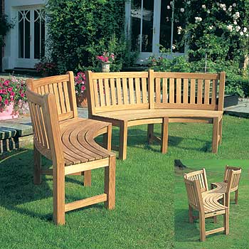 Westminster Teak Brighton Curved Bench
