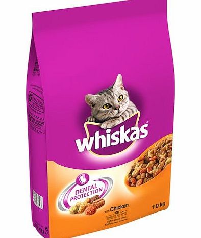 Whiskas Dry Cat Food Chicken 10kg