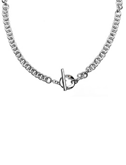 White Fire Silver and Diamond Necklet 37361059