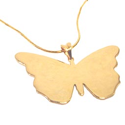 Gold Vermeil Butterfly Necklace