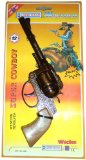 Wicke Lone Star - 25cm Metal Western Revolver - Super Cowboy 12 shot cap gun PLUS 8 reels (1 card - 96 sho