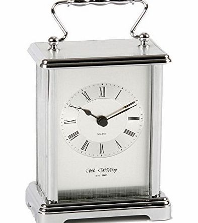 WID Personalised Carriage Clock in Two Tone Silver FREE ENGRAVING