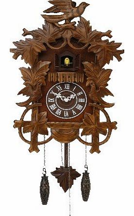 Qtz Cuckoo Clock - Wooden with Balcony