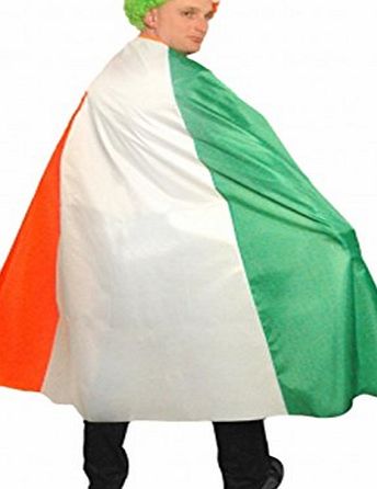 Wiked Fun St Patricks Day Irish Green Irish Flag Cape (100cm), Fancy Dress Party Costume Accessory