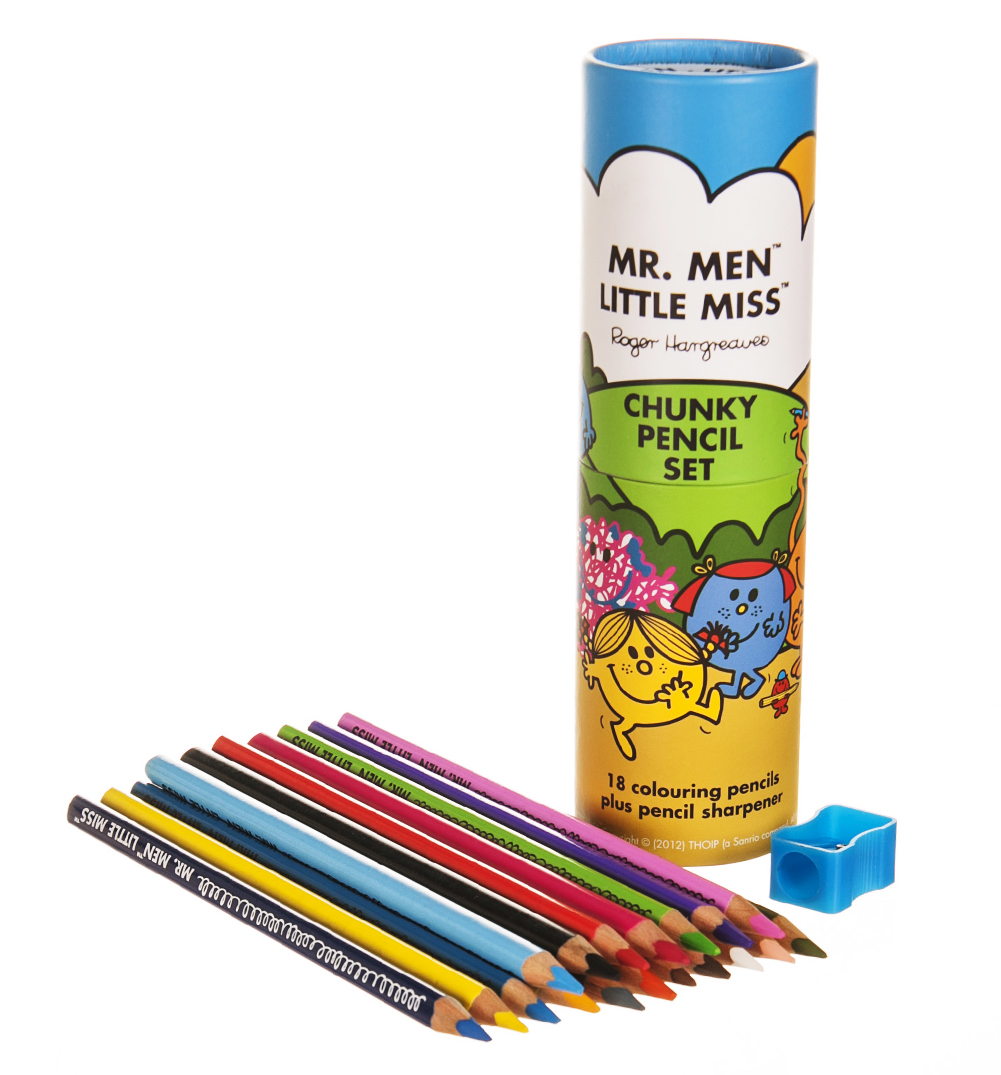 Mr Men And Little Miss Chunky Coloured Pencils Set