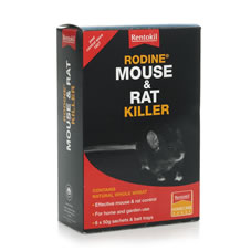 Wilkinson Plus Rentokil Rodine Mouse and Rat Killer 50g x 6