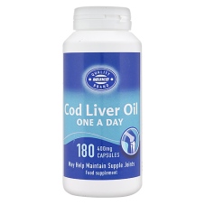 Wilko Cod Liver Oil One a Day 400mg Capsules x 180