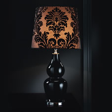 Wilko Cosmopolitan Table Lamp Black