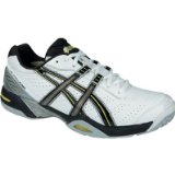 ASICS Gel-Challenger 7 OC Mens Tennis Shoes , UK13, WHITE/BLACK MOSS/LIME