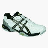 ASICS Gel-Challenger 7 OC Mens Tennis Shoes , UK9.5, WHITE/BLACK MOSS/LIME