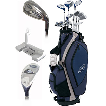 Wilson DYNABALANCE golf clubs set inc stand bag