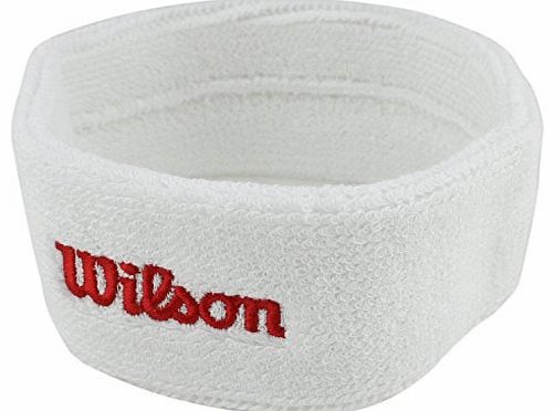 Wilson Headband - Tennis Badminton Padel Squash (White)