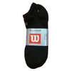 WILSON Ladies Black Trainer Liner Sock Pack of 3
