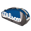WILSON Pro Staff Three Racket Bag Blue/Grey/Silver