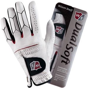 Wilson Staff DUAL SOFT GOLF GLOVE RH Player / Large