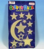 Glow In The Dark Moon and Stars 2 per pack