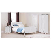 Windsor Double Bed, White And Silentnight