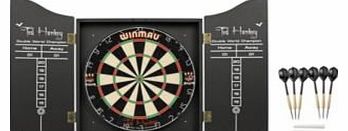 Winmau Ted Hankey Double World Champion Darts Set, Size: H62cm, Includes 2 sets of replica Ted Hankey deluxe darts featuring signature flights, chalk and duster set. W51.5cm, D8cm,