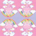 RAINBOW PRINCESS NAPKINS X 20 - PRINCESS PARTY THEME SUPPLIES AND PRODUCTS