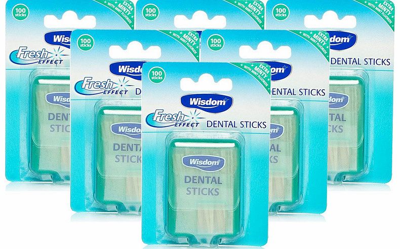 Wisdom Dental Sticks 6 Pack
