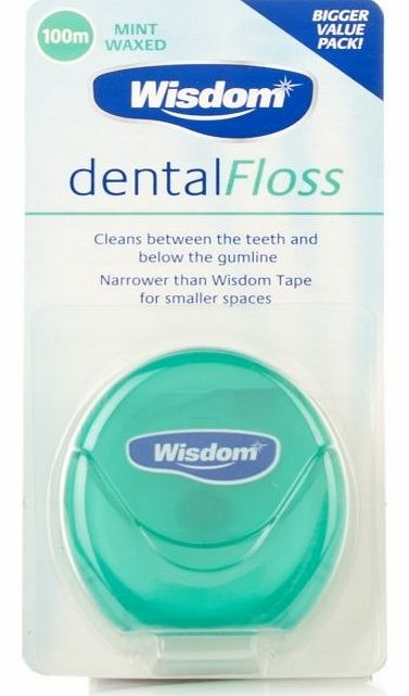 Wisdom Mint Waxed Dental Floss