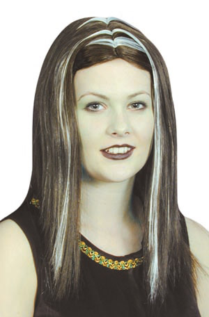 witch Wig, brown with streaks