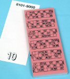 Witzigs Bingo tickets 5 books of 900 tickets - perforated