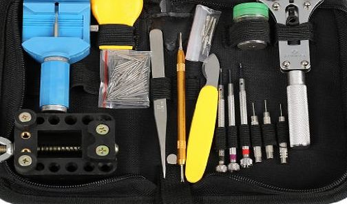 WMicroUK Watch Repair Tool Kit Set, High Quality 144Pcs Watch Repair Tool Kit Set
