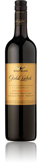 Wolf Blass Gold Label Cabernet Sauvignon, Cabernet Franc, Merlot 2004 Adelaide Hills (75cl)