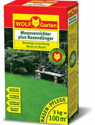 Wolf-Garten  Moss Killers and Lawn Fertiliser LW 100 for 100 qm