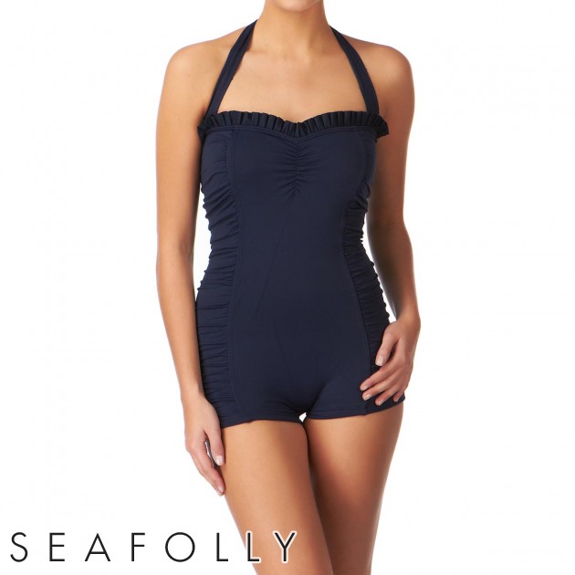 Womens Seafolly Goddess Mimi Boyleg Swimsuit -