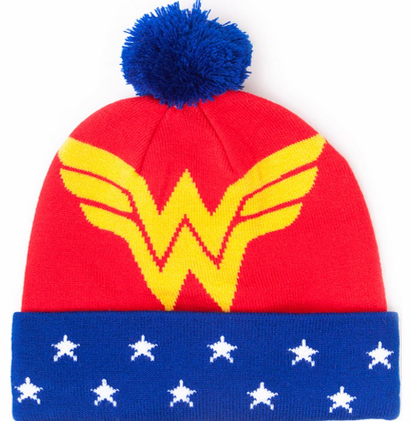 Woman Logo Knitted Bobble Hat