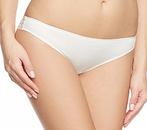 Wonderbra Womens Ultimate Strapless Lace Tanga Brief Knickers, Off-White (Ivory), Size 12 (Manufacturer Size: Medium)