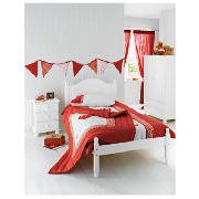 Bed Frame White Single With Underbed