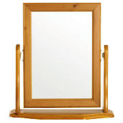 Dressing Table Mirror, Antiqued Pine