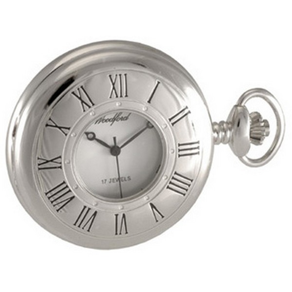 Woodford Sterling Silver Spring Wound Pocket Watch by