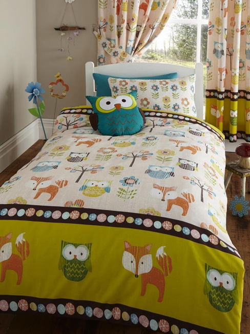 Woodland Creatures Double Duvet Cover and