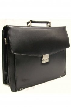 Bonded Leather Satchel Briefcase