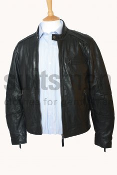 Mens Perforated Bomber Jacket