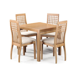 Woodways Sassari - Wood Top Dining Table & 4 Chairs