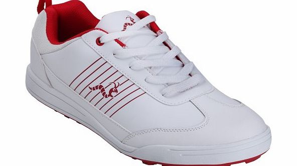 Woodworm Surge Golf Shoe White/Red 9.5