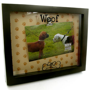Woof Dog 4 x 6 Clip Photo Frame
